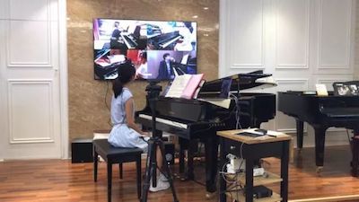 AG尊龙特邀艺术家浙江音乐学院钢琴系丁阳博士Hybrid远程教育大师班+音乐会圆满成功